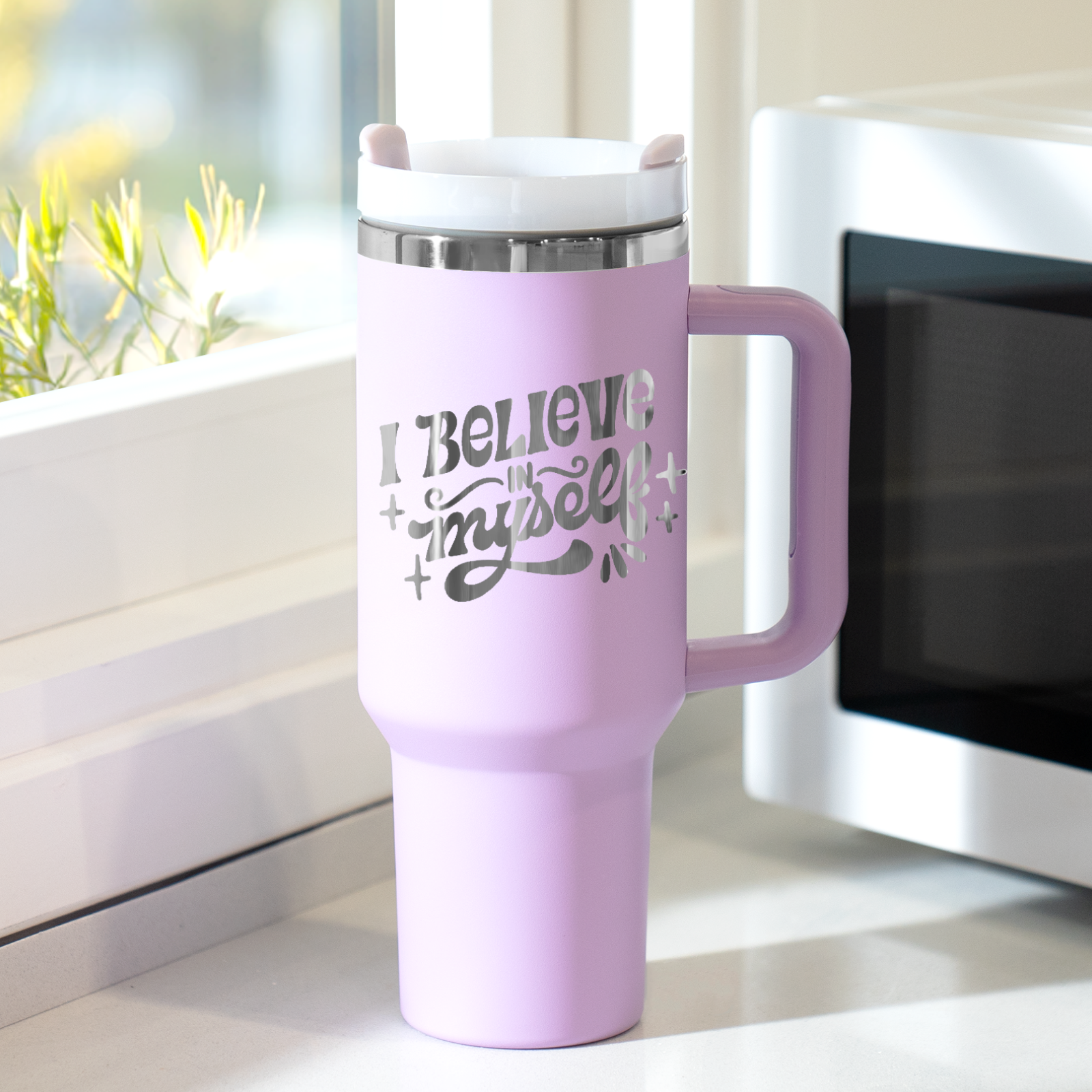 Gobelet en acier inoxydable de 40oz avec poignée amovible