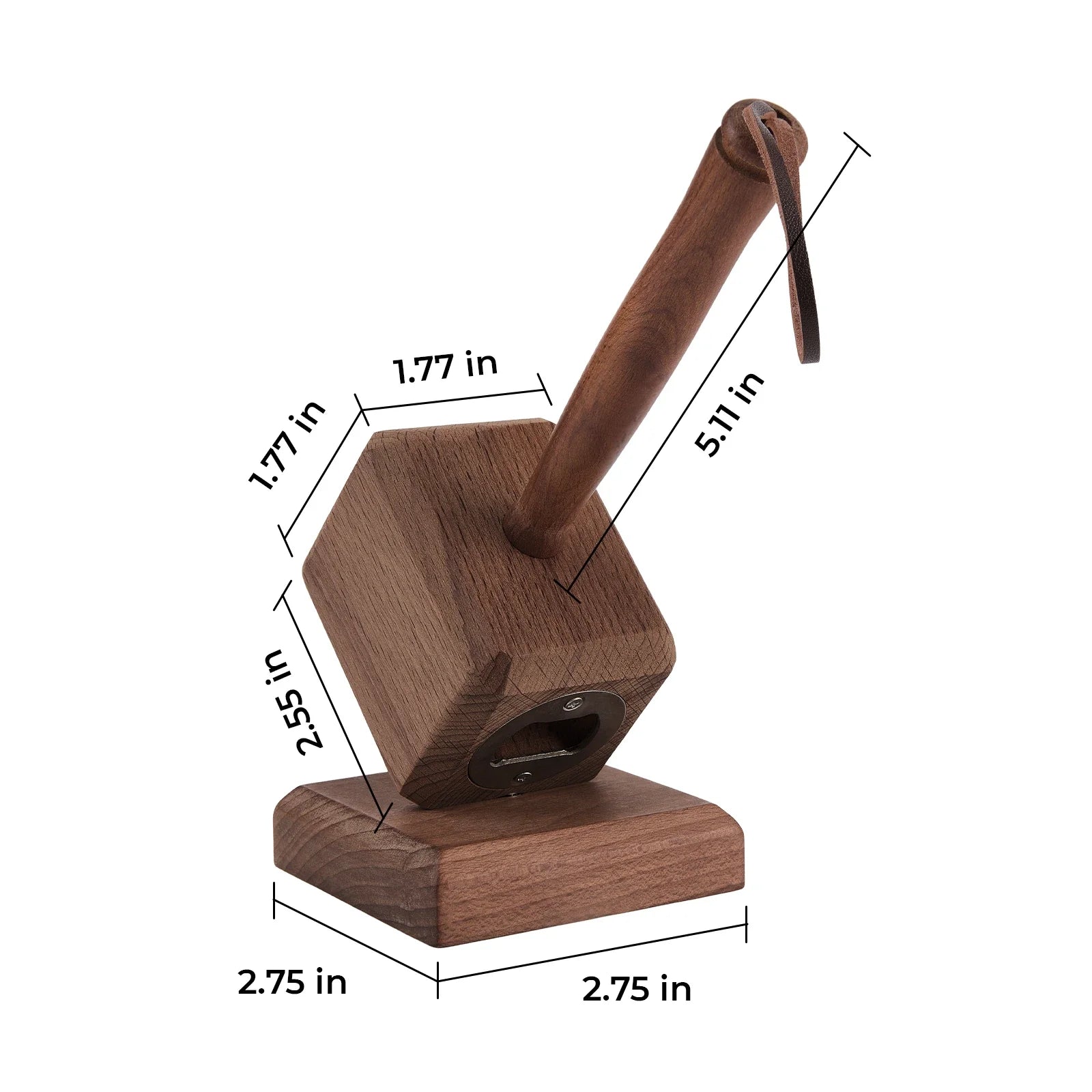 Marteau en bois ouvre-bouteille (1pcs)