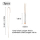 Collier message caché en acier inoxydable (3 pcs)