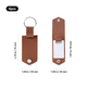 Porte-Clés en Cuir PU Assortis avec Plaque en Aluminium pour Sublimation (6 pcs)