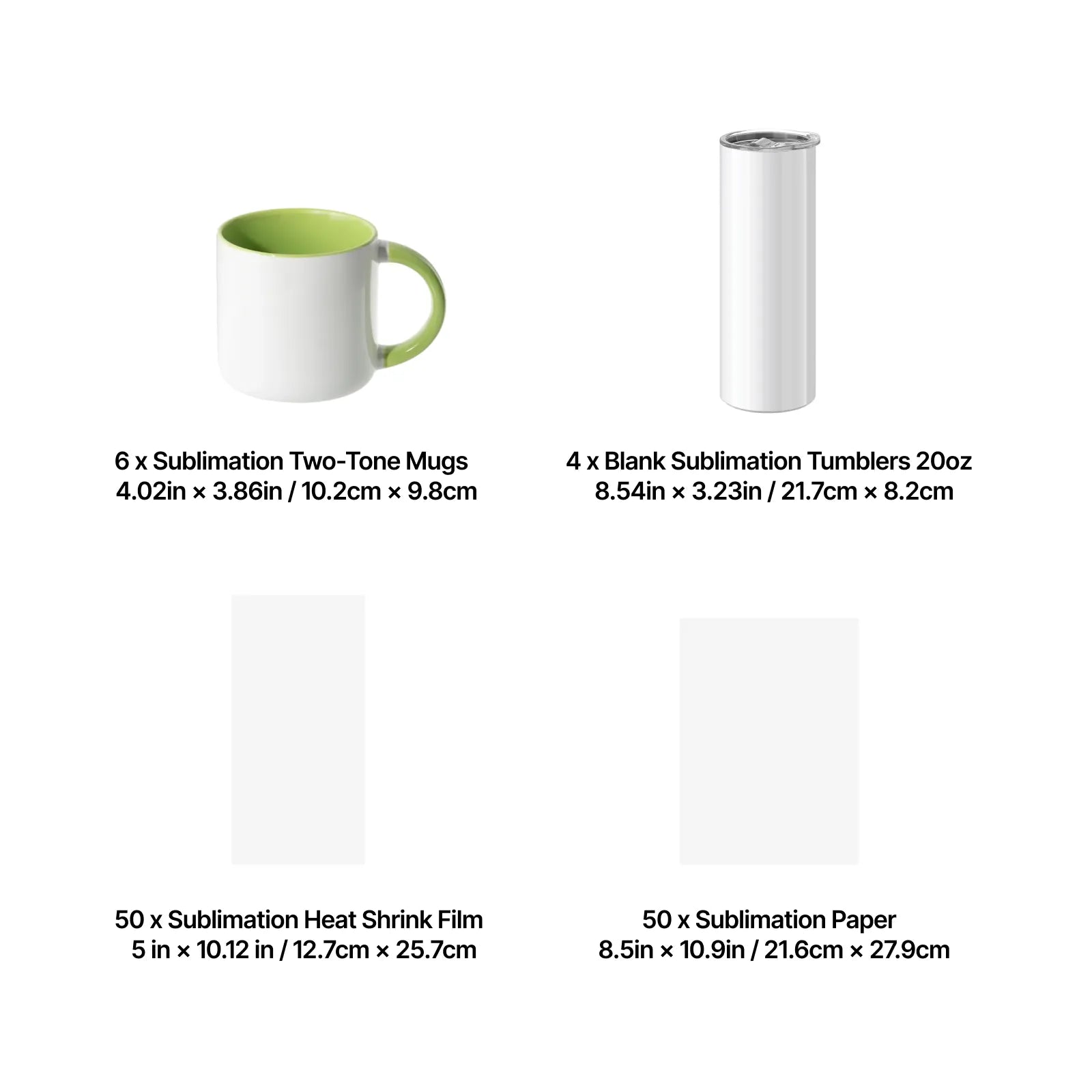 Baking sublimation material starter kit for wonderpress 110pcs 03 b1c231c4 c767 4431 a1fb d4e0de75a765