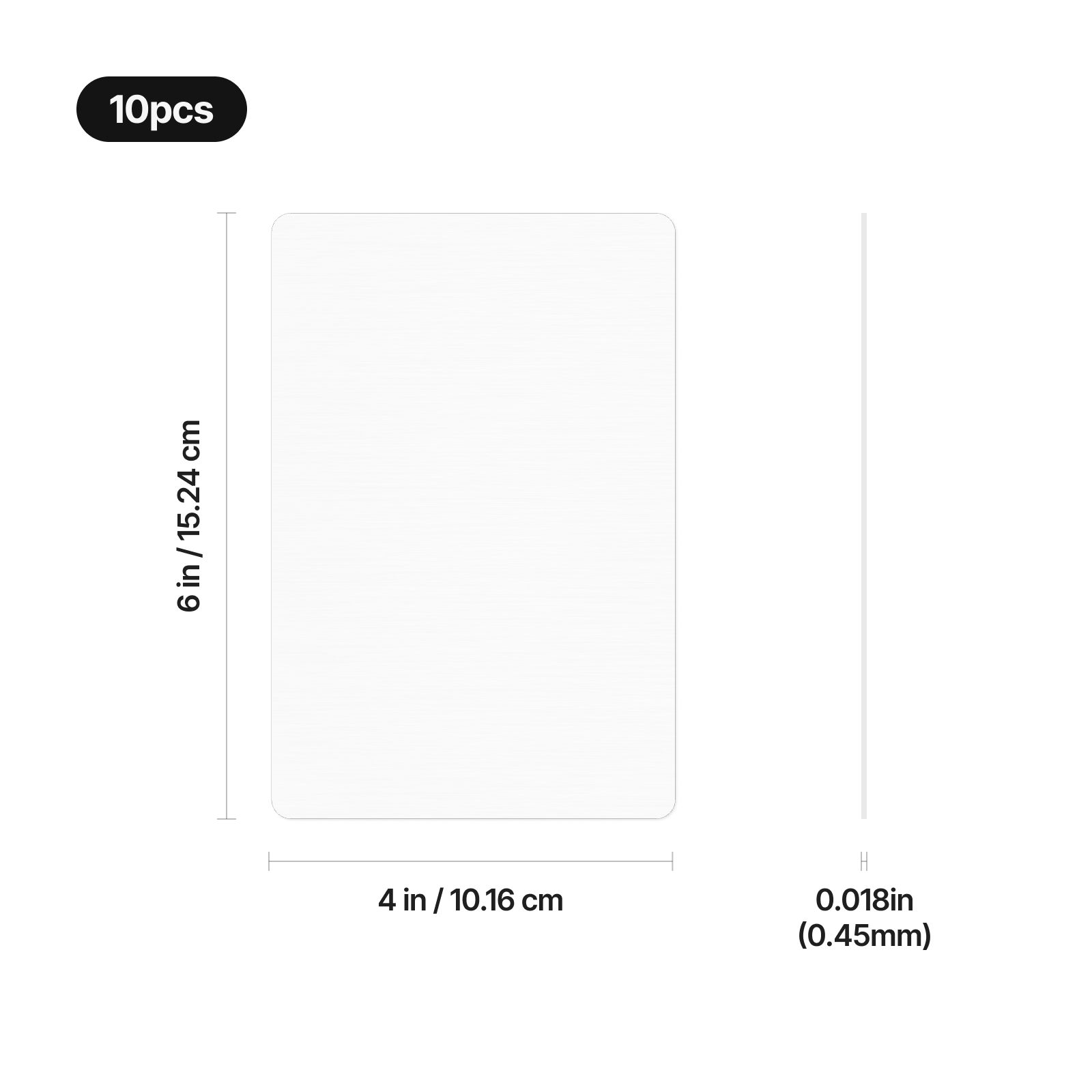 Blank metal sublimation sign 10pcs 04