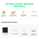 Kit de matériaux laser xTool F1/F2 Ultra (93 pièces)