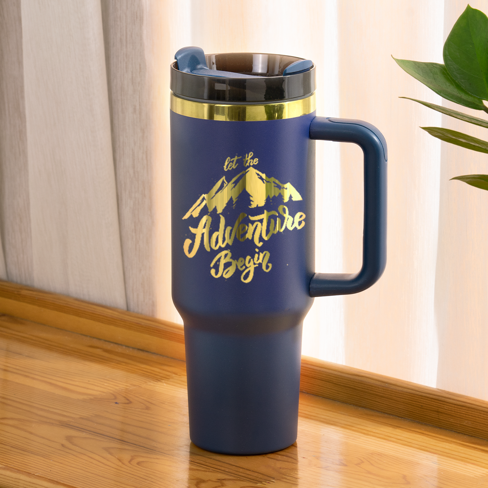 Gobelet en acier inoxydable de 40oz avec poignée amovible