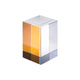 Cristal K9 rectangulaire iridescent double face