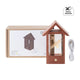 Base lumineuse LED en bois de sapelli en forme de maison pour cristal rectangulaire K9 Sélection xTool