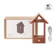 Base lumineuse LED en bois de sapelli en forme de maison pour cristal rectangulaire K9 Sélection xTool