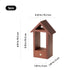 Base lumineuse LED en bois de sapelli en forme de maison pour cristal rectangulaire K9 Sélection xTool