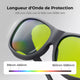 Lunettes de Sécurité xTool pour Lasers de 316nm-450nm et 900nm-1080nm