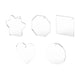 Ornements en cristal K5 formes assorties Sélection xTool (5 pcs)