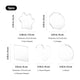 Ornements en cristal K5 formes assorties Sélection xTool (5 pcs)