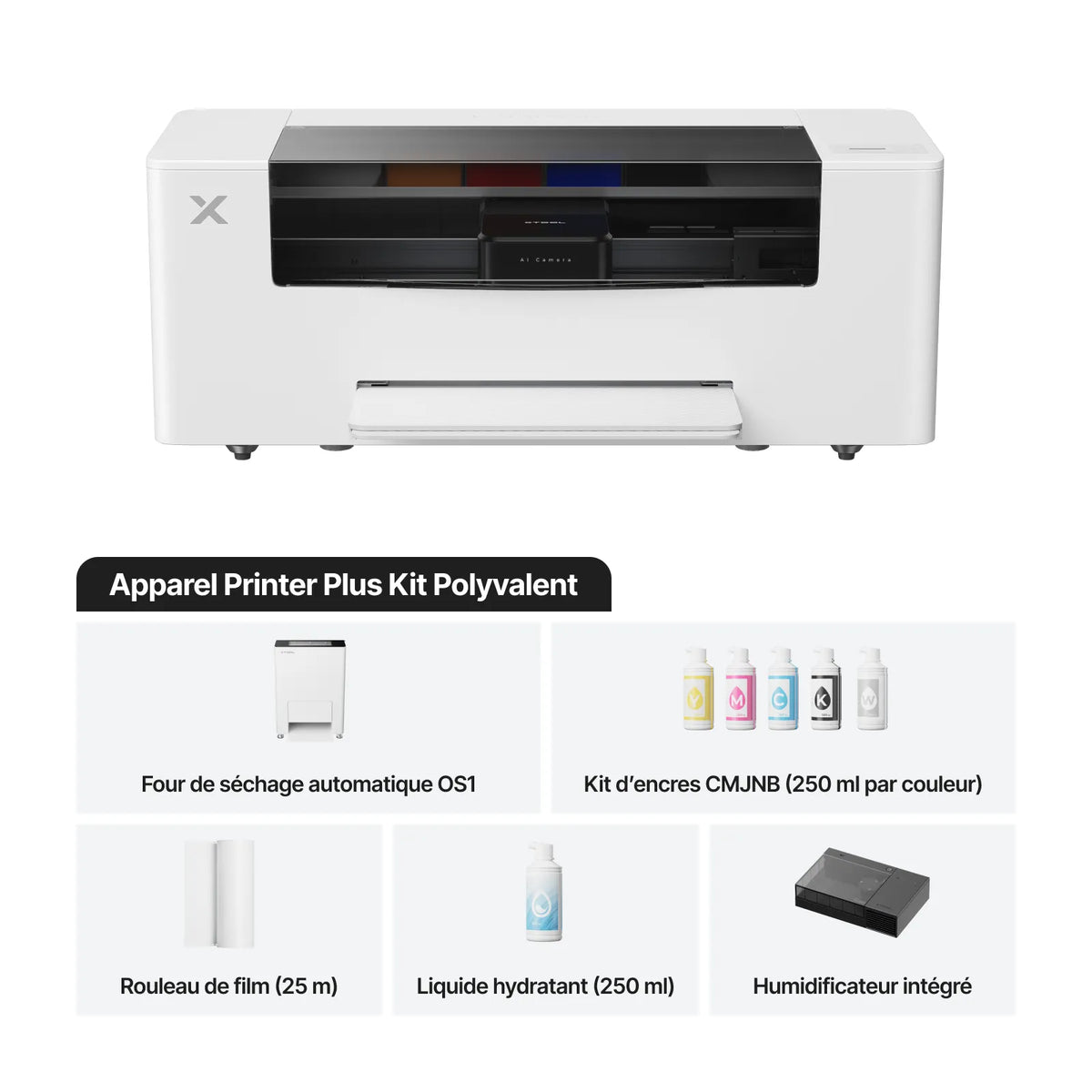 xTool Apparel Printer Plus- Imprimante Textile DTF en un clic