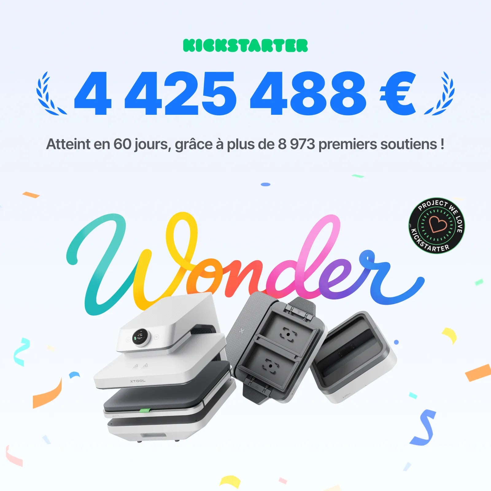 xTool WonderPress - Presse à chaud automatique 3D