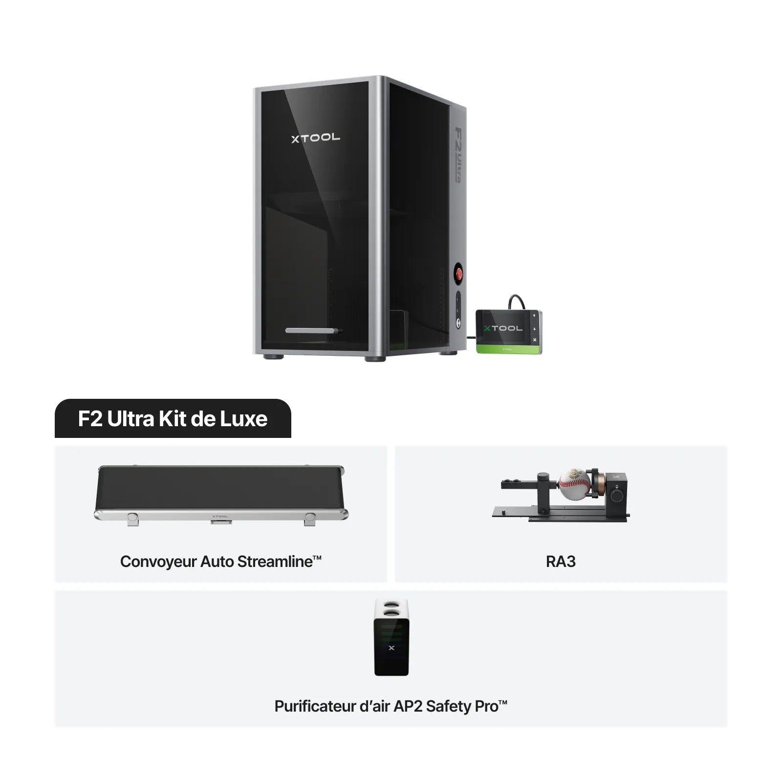 xTool F2 Ultra – Graveur Laser Double MOPA 60W + Diode 40W