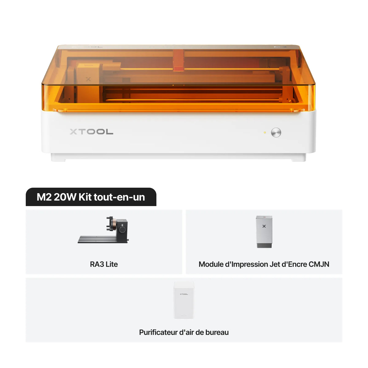 xTool M2 - Graveur Laser Créatif Couleur | Impression CMJN & Laser Diode