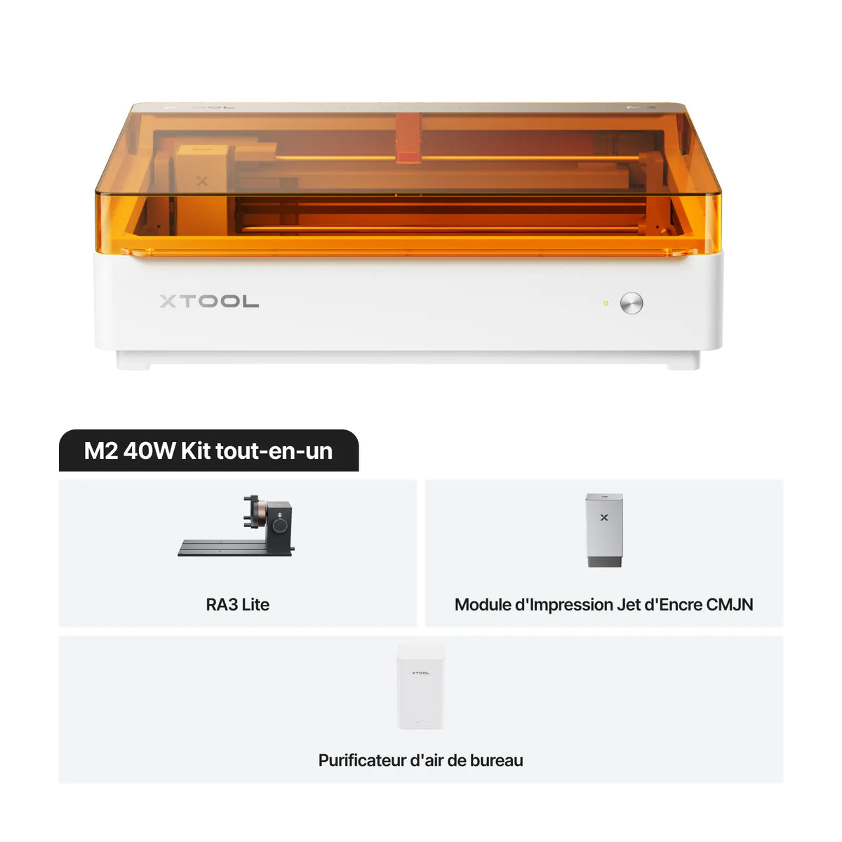 xTool M2 - Graveur Laser Créatif Couleur | Impression CMJN & Laser Diode
