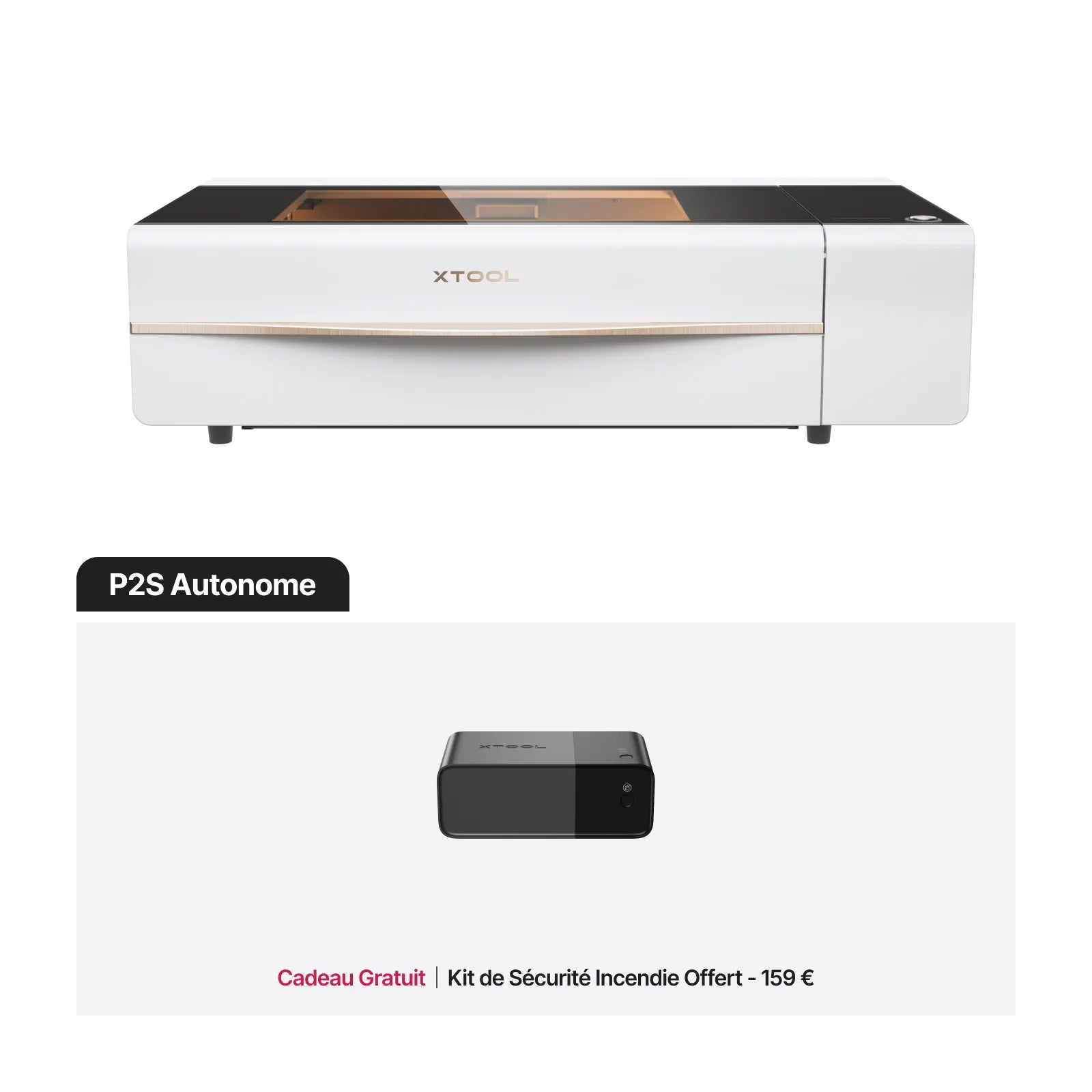 xTool P2S - Découpeur Laser CO2 de Bureau Polyvalent et Intelligent de 55W