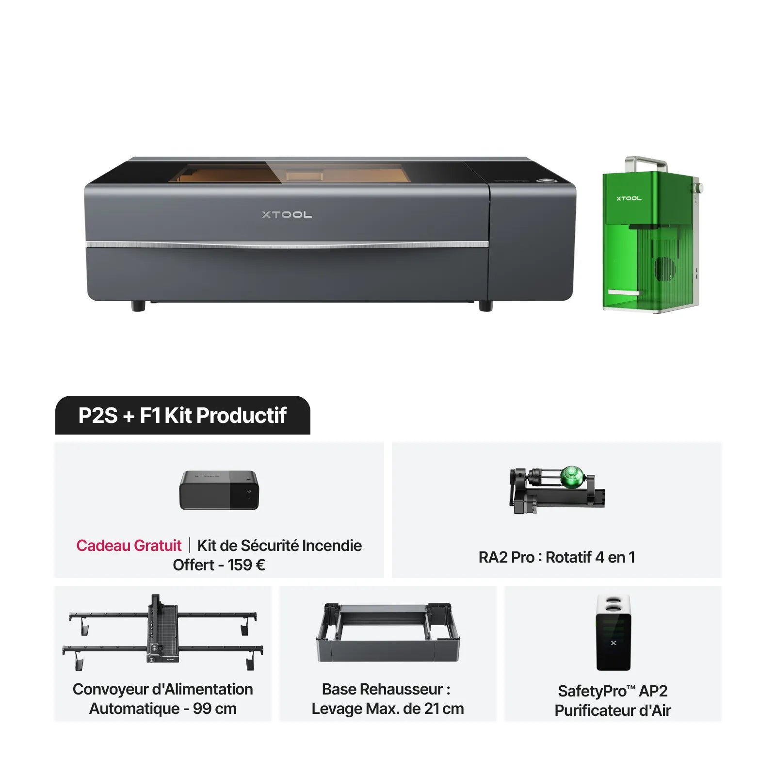 xTool Série P+F Kit Ultime Productif