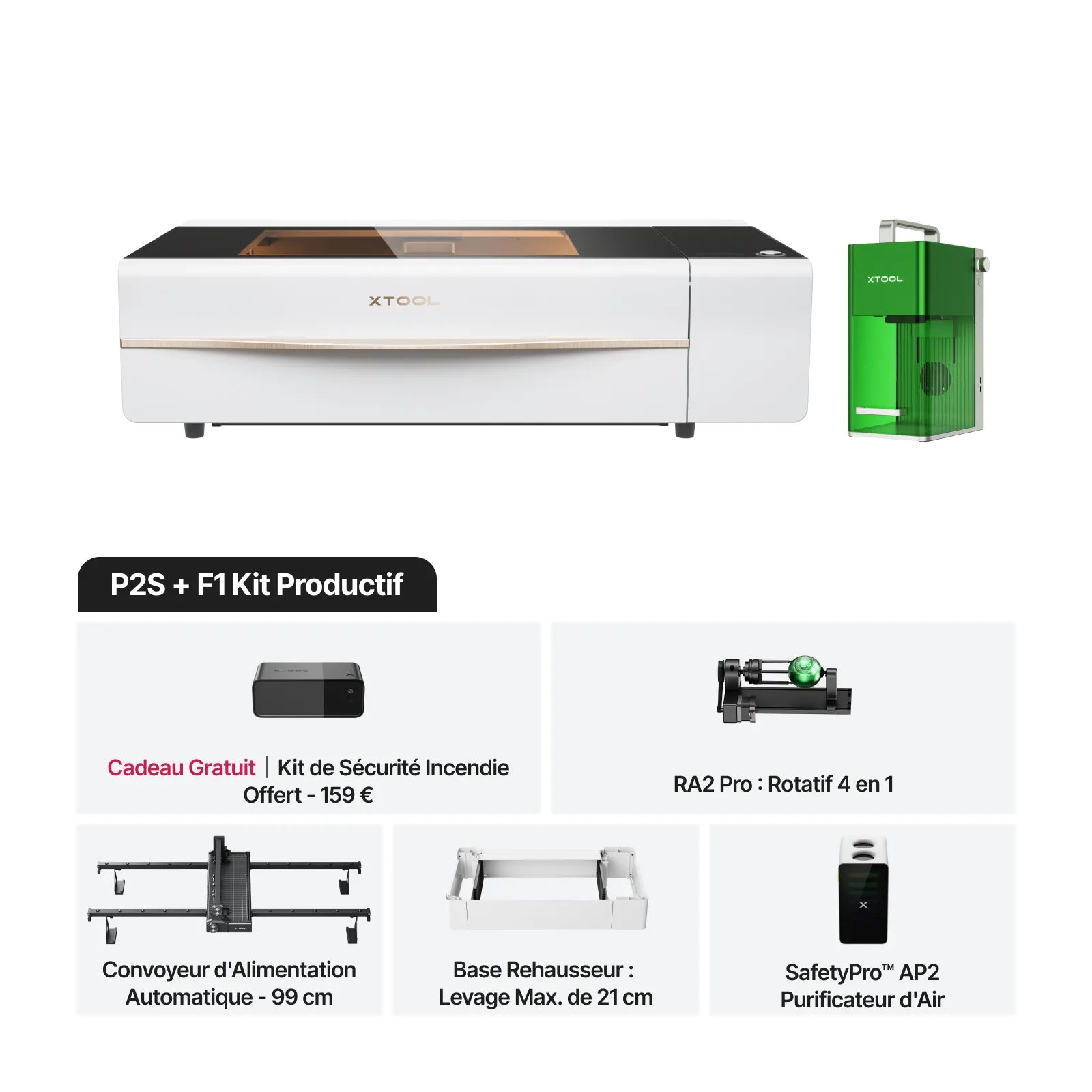 xTool Série P+F Kit Ultime Productif