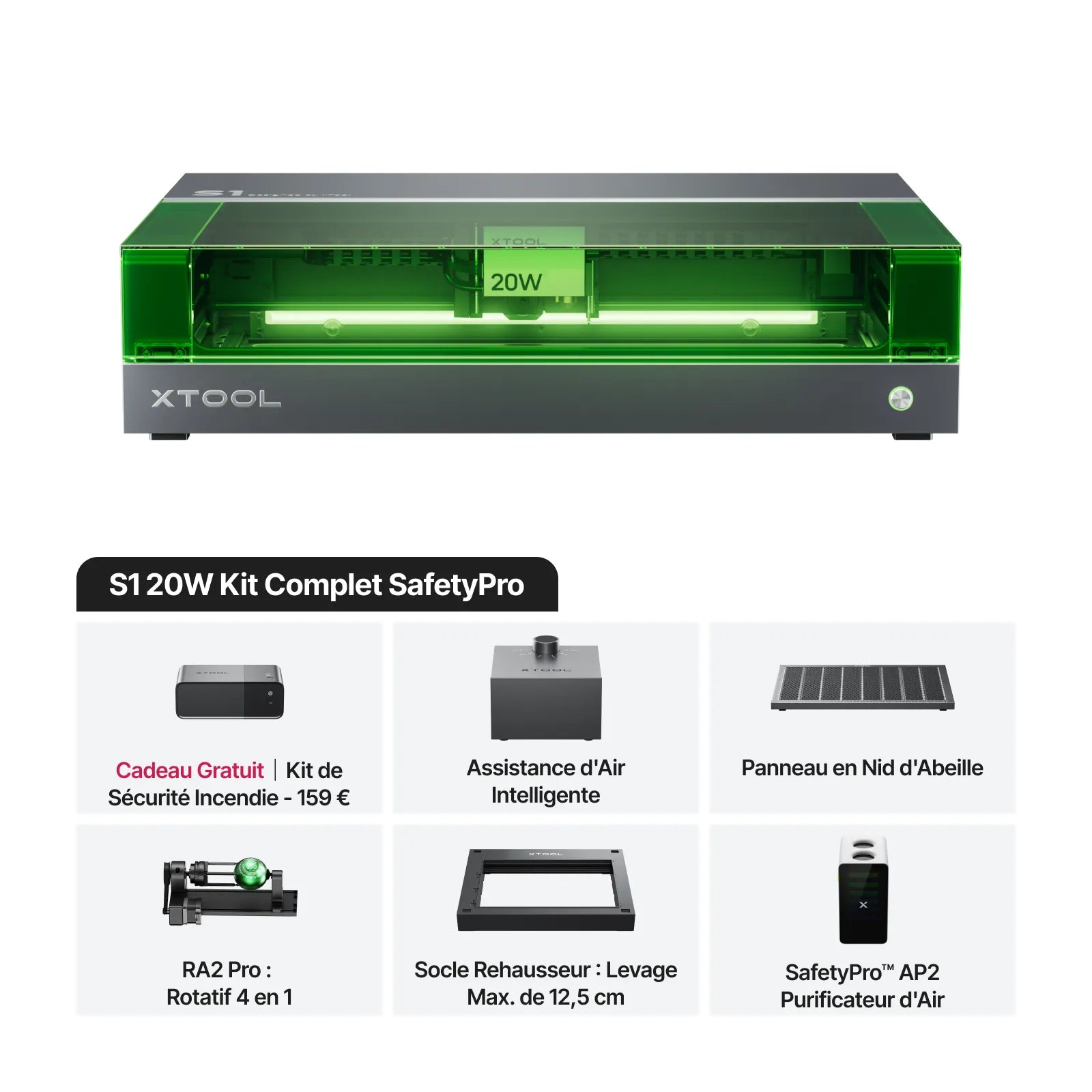 xTool S1 Découpeur Laser à Diode Fermé