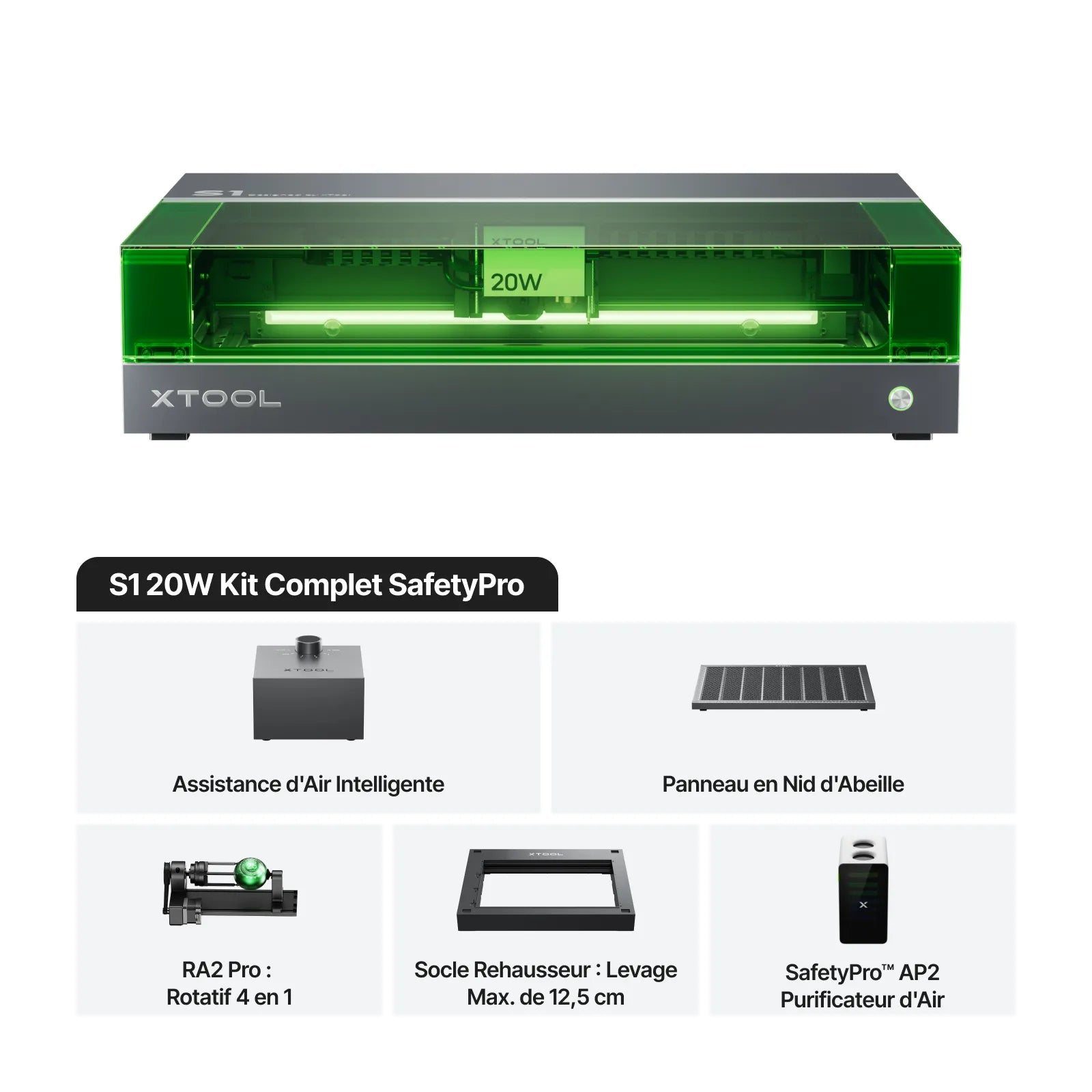 xTool S1 Découpeur Laser à Diode Fermé