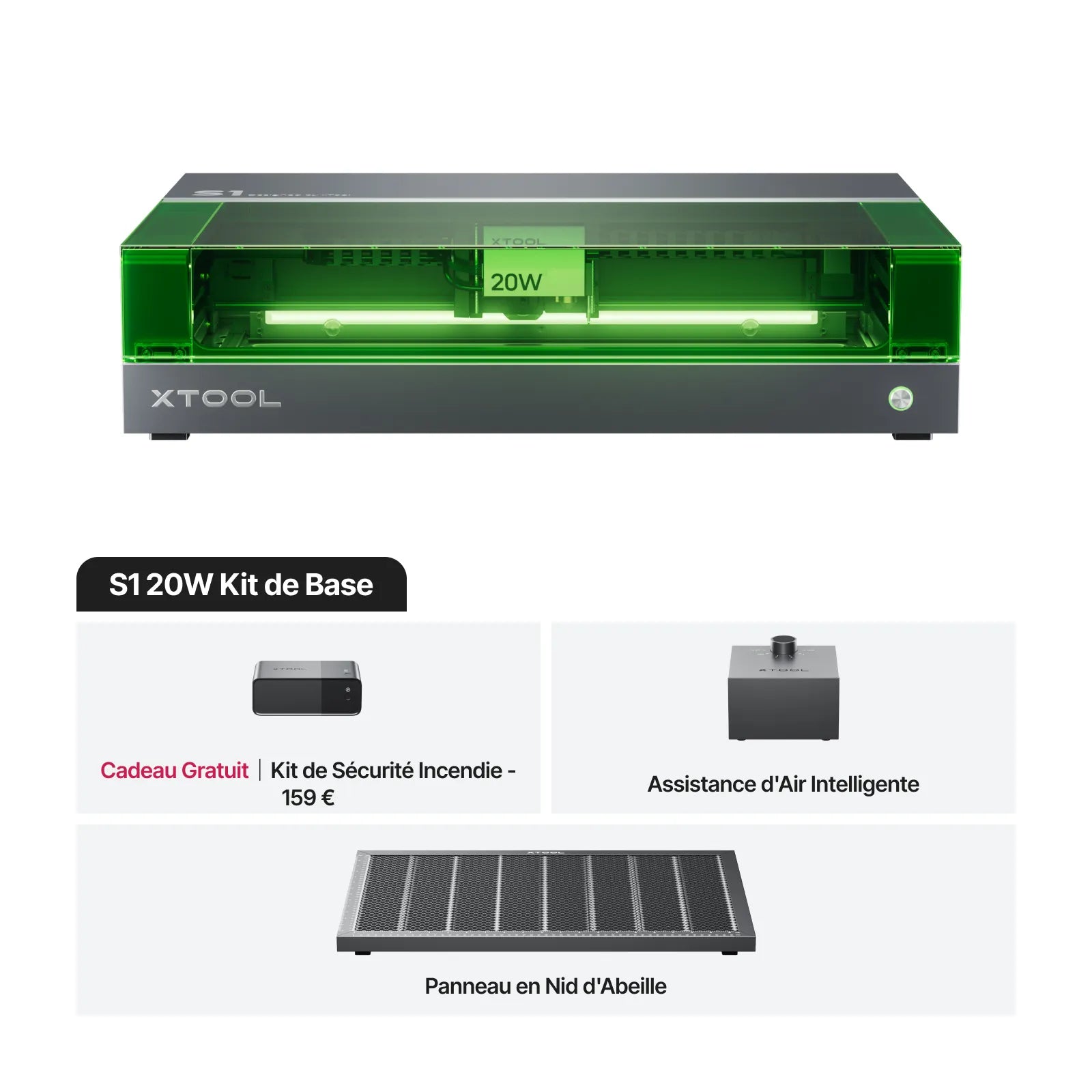 xTool S1 Découpeur Laser à Diode Fermé