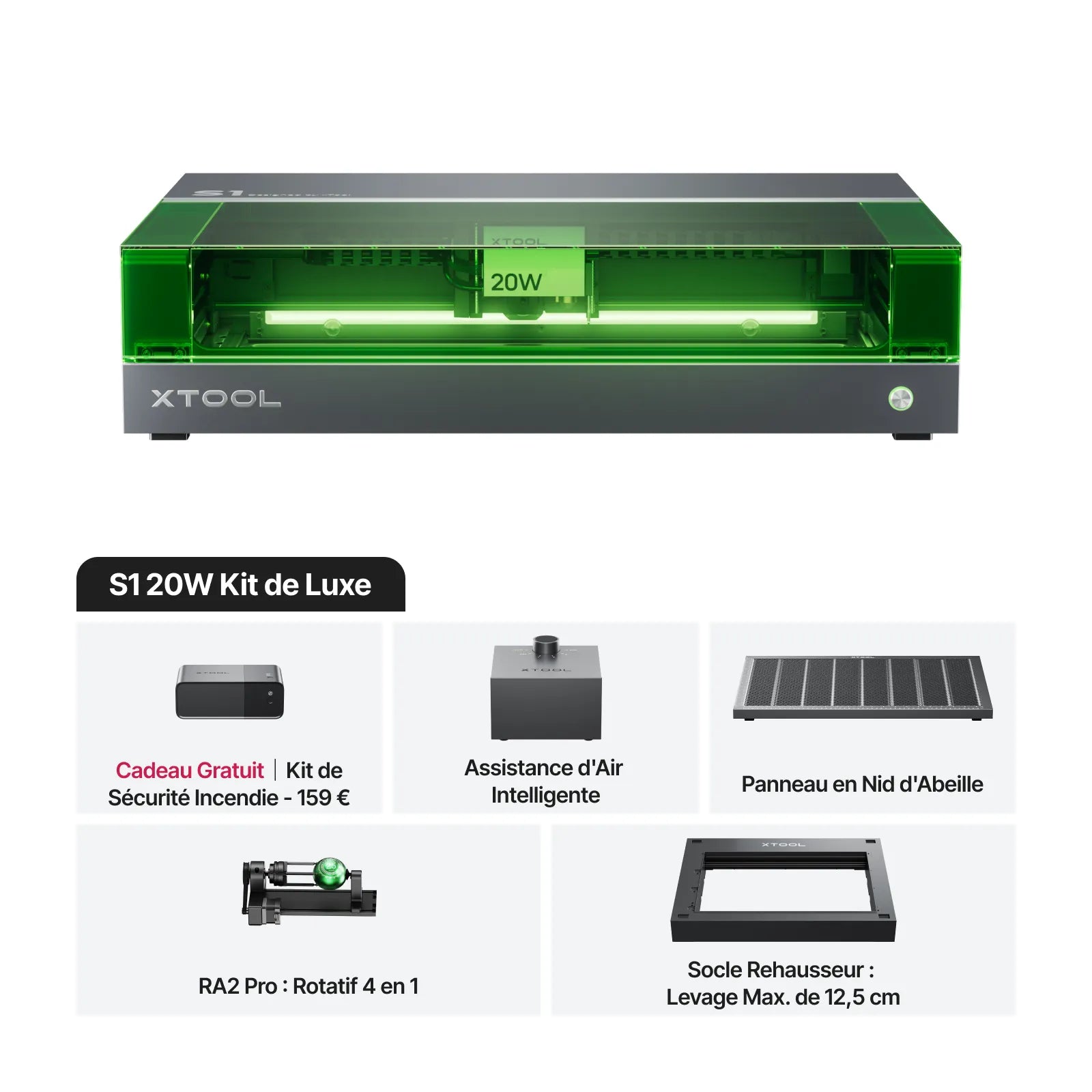 xTool S1 Découpeur Laser à Diode Fermé