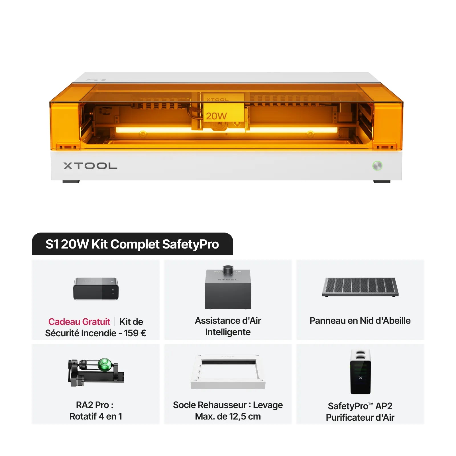 xTool S1 Découpeur Laser à Diode Fermé