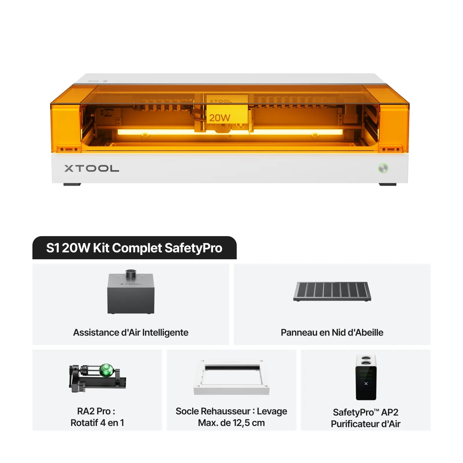 xTool S1 Découpeur Laser à Diode Fermé