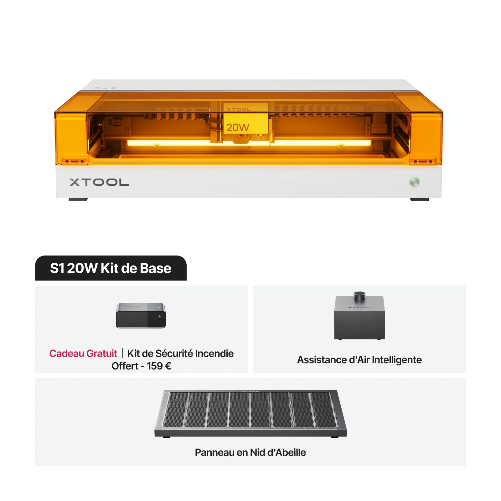 xTool S1 Découpeur Laser à Diode Fermé