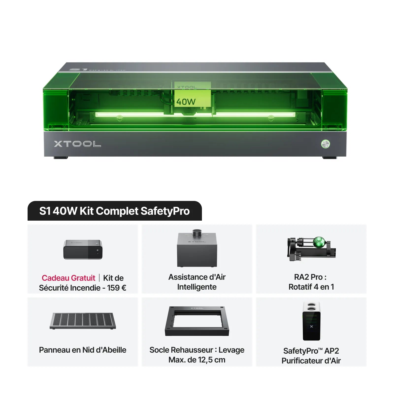 xTool S1 Découpeur Laser à Diode Fermé