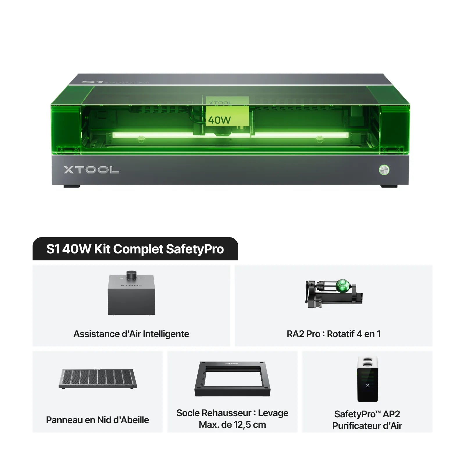 xTool S1 Découpeur Laser à Diode Fermé