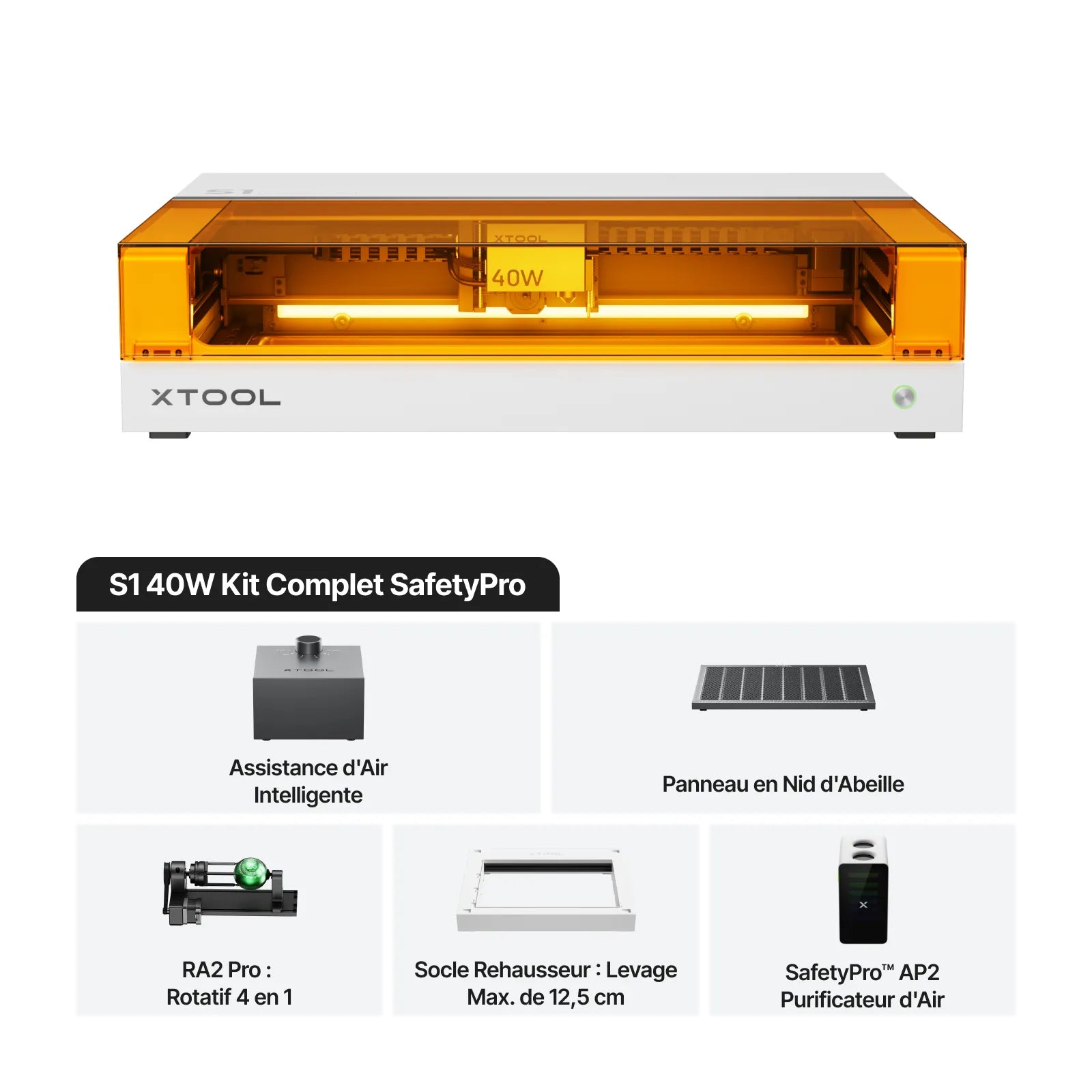xTool S1 Découpeur Laser à Diode Fermé