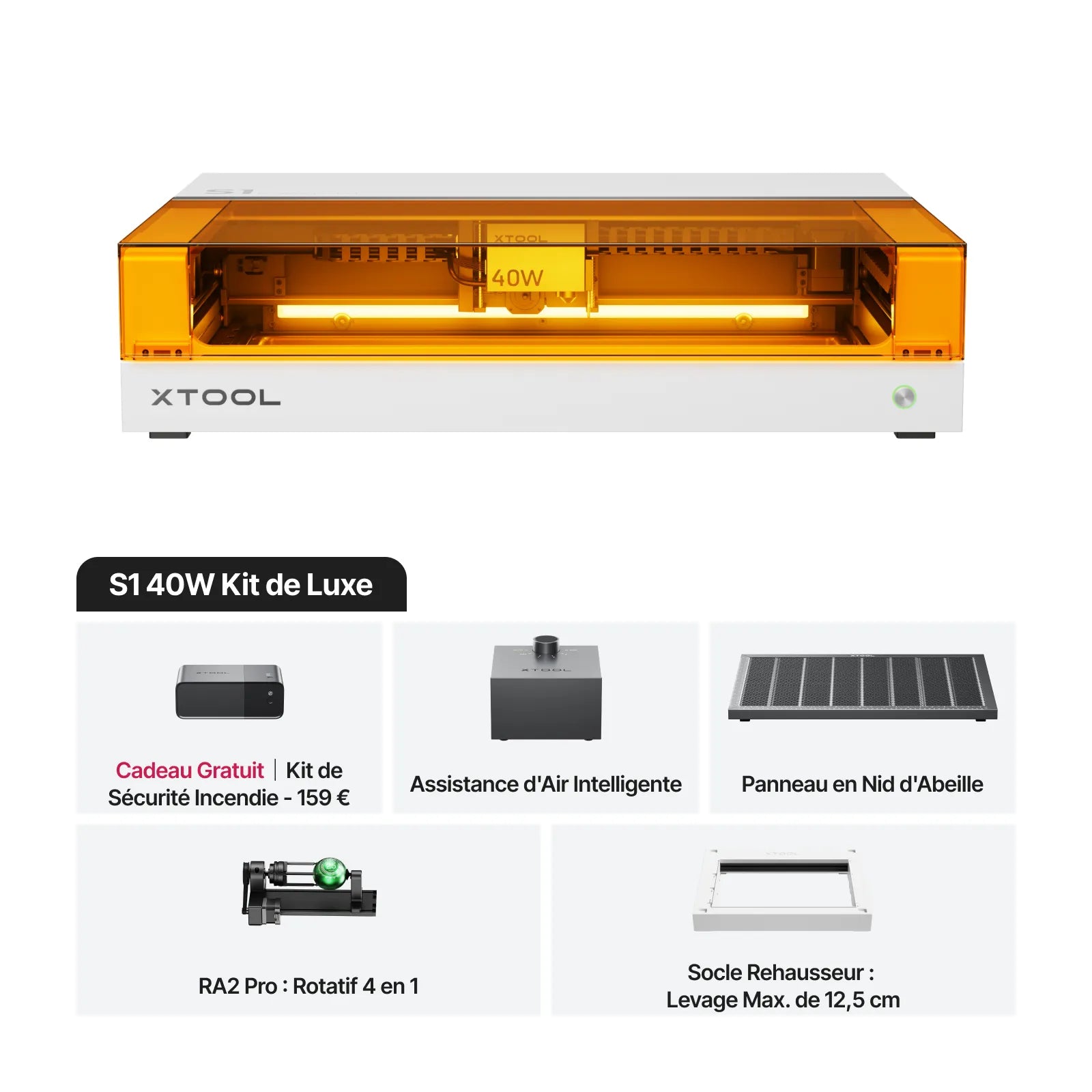 xTool S1 Découpeur Laser à Diode Fermé