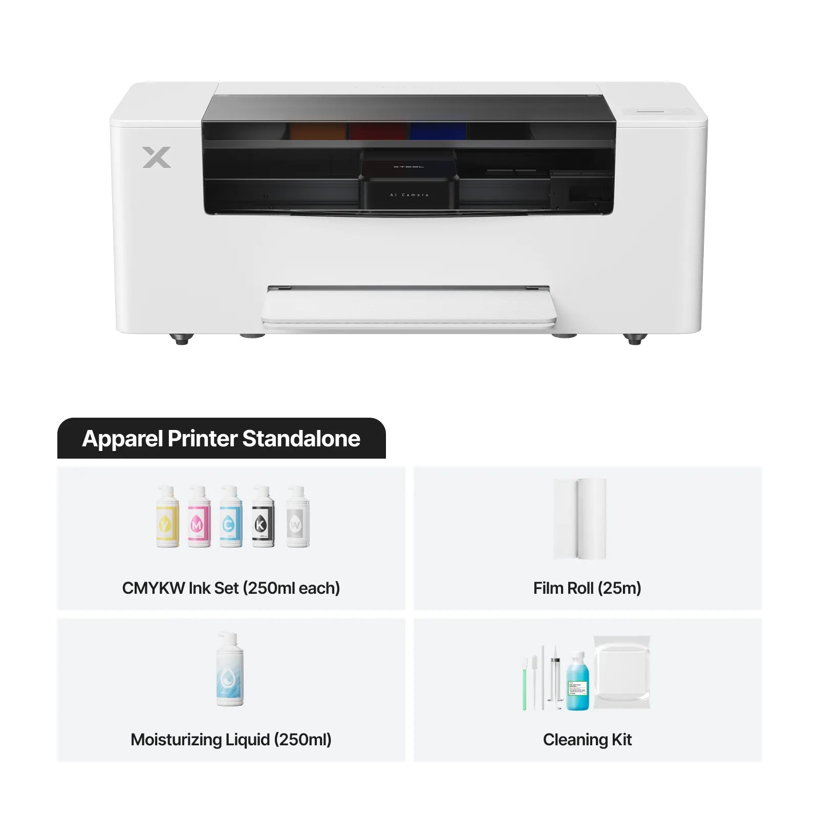 xTool Apparel Printer - Imprimante Textile DTF en un clic, personnalisation pro sans effort