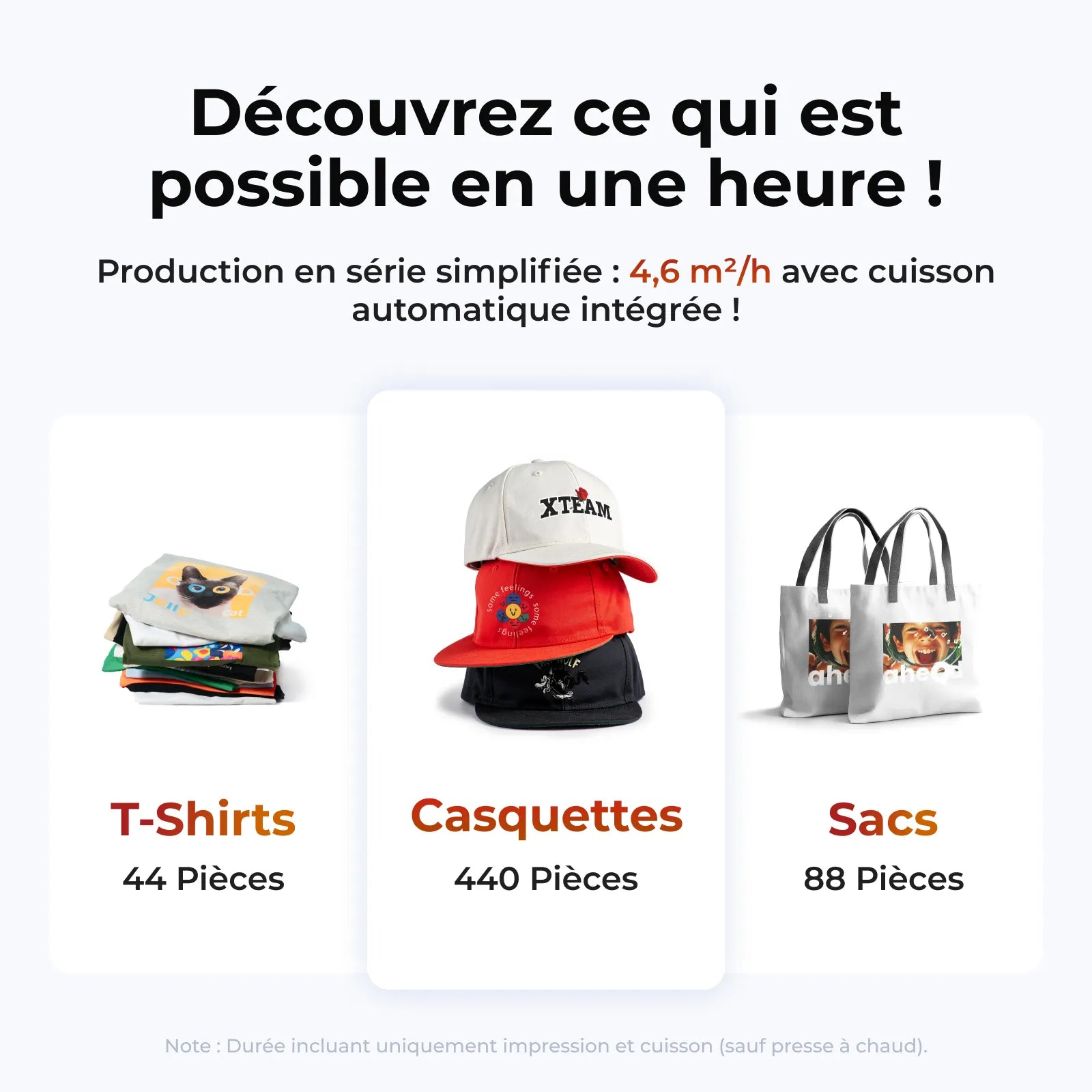 xTool Apparel Printer - Imprimante Textile DTF en un clic, personnalisation pro sans effort