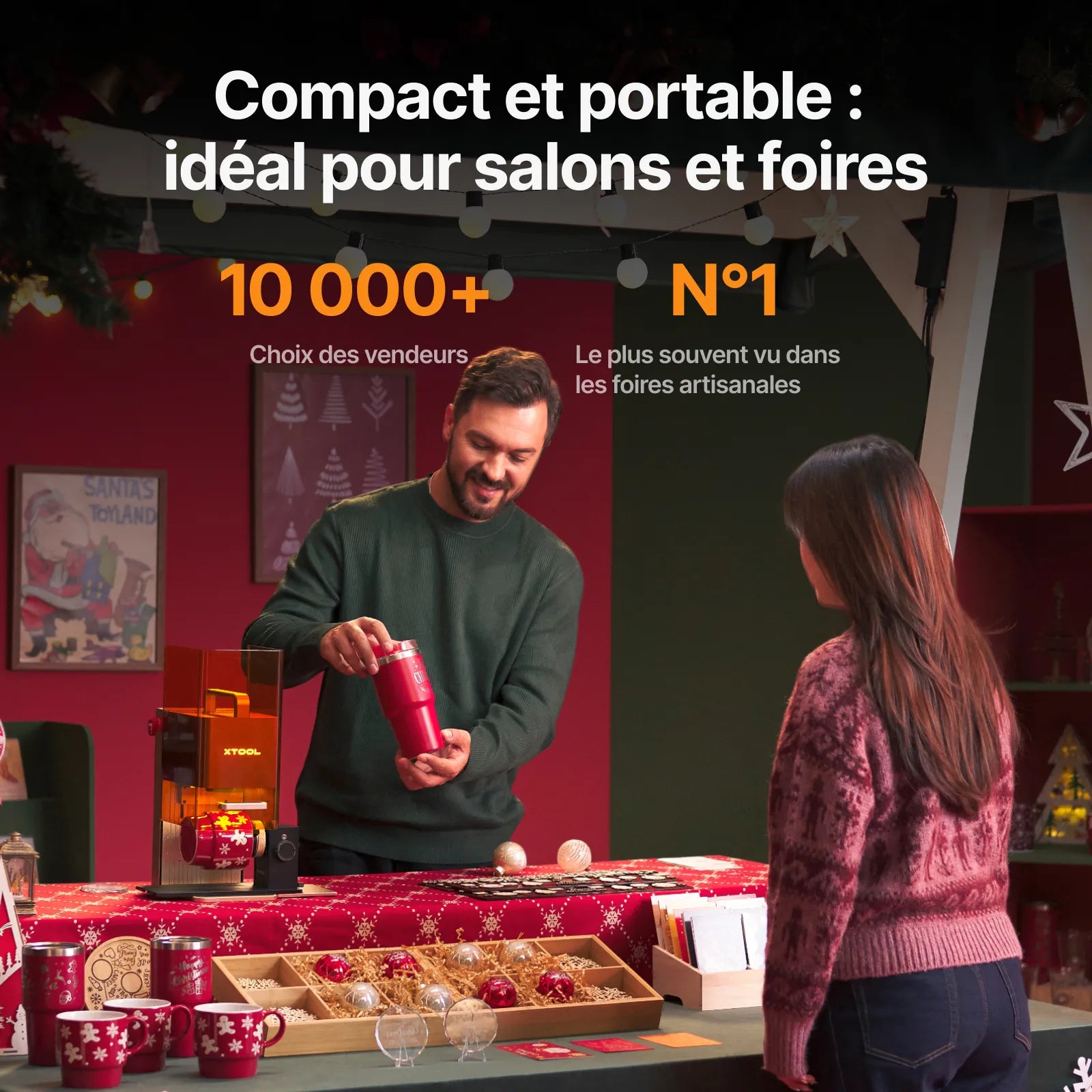 xTool F2 – Graveur Laser Portable Double Laser IR 5 W et Diode 15 W