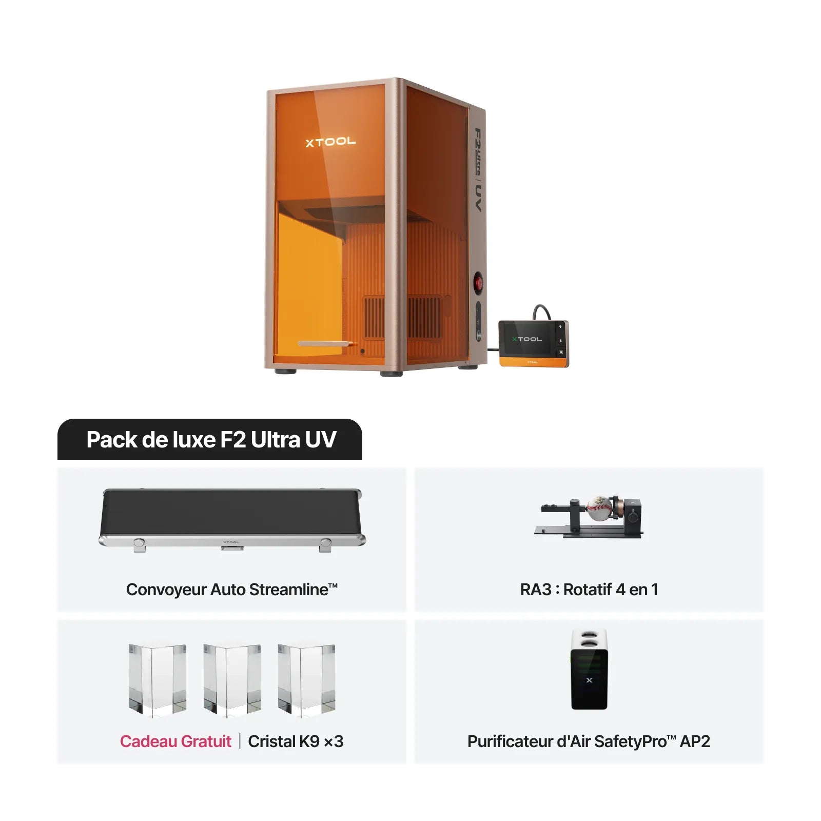 xTool F2 Ultra UV – Graveur Laser Premium à Précision Extrême