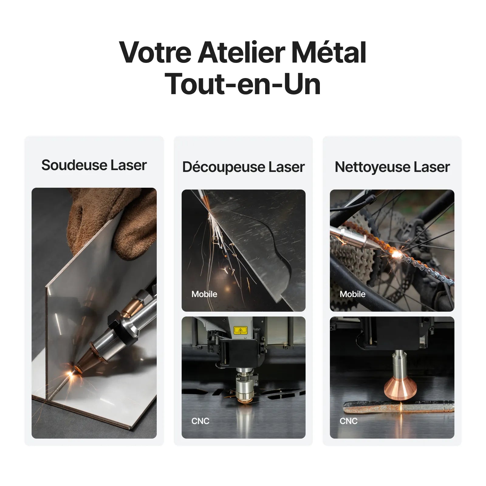 xTool MetalFab Machine de Soudage laser et Découpe CNC