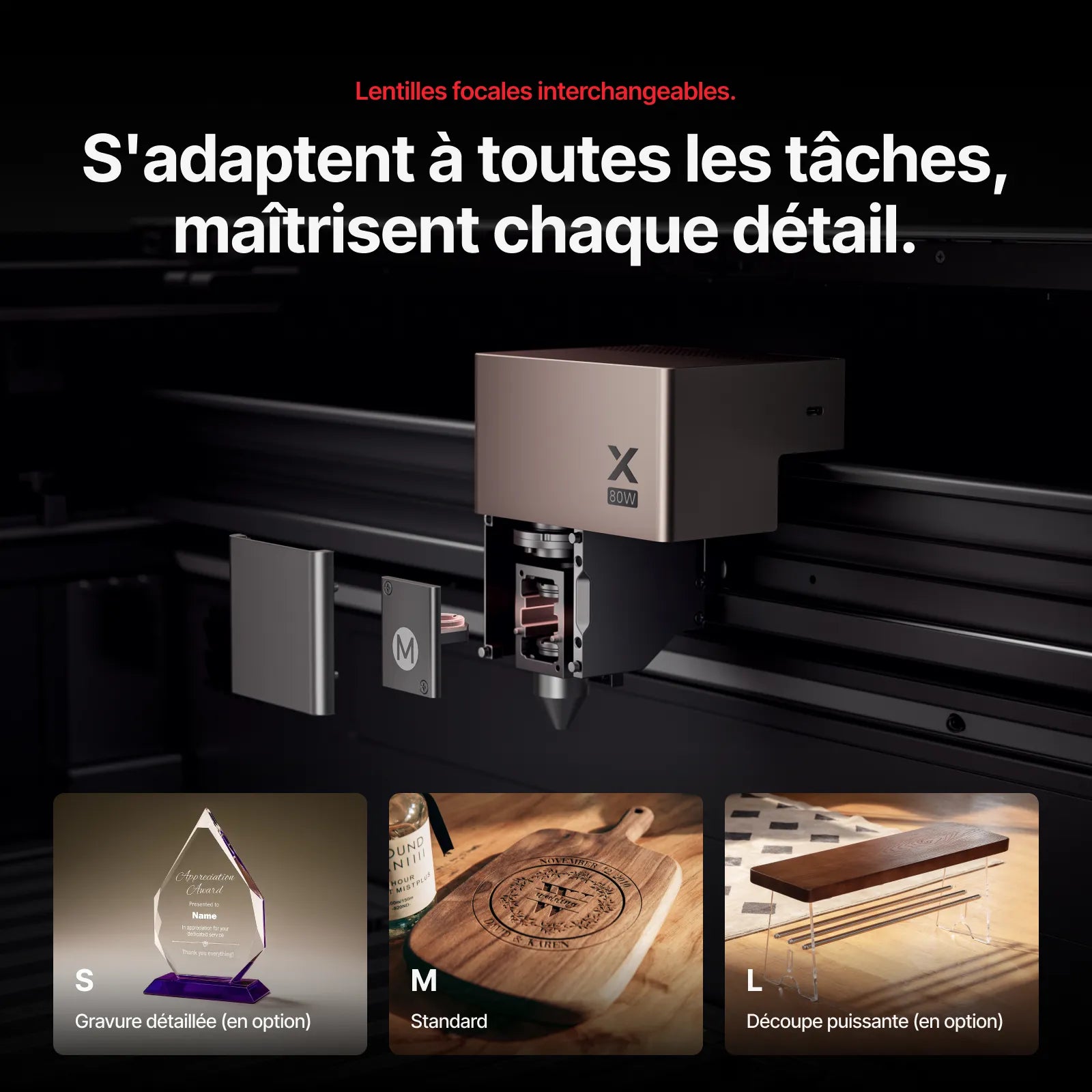 xTool P3 – Découpeur laser CO2 80 W avec Automatisation Intelligente