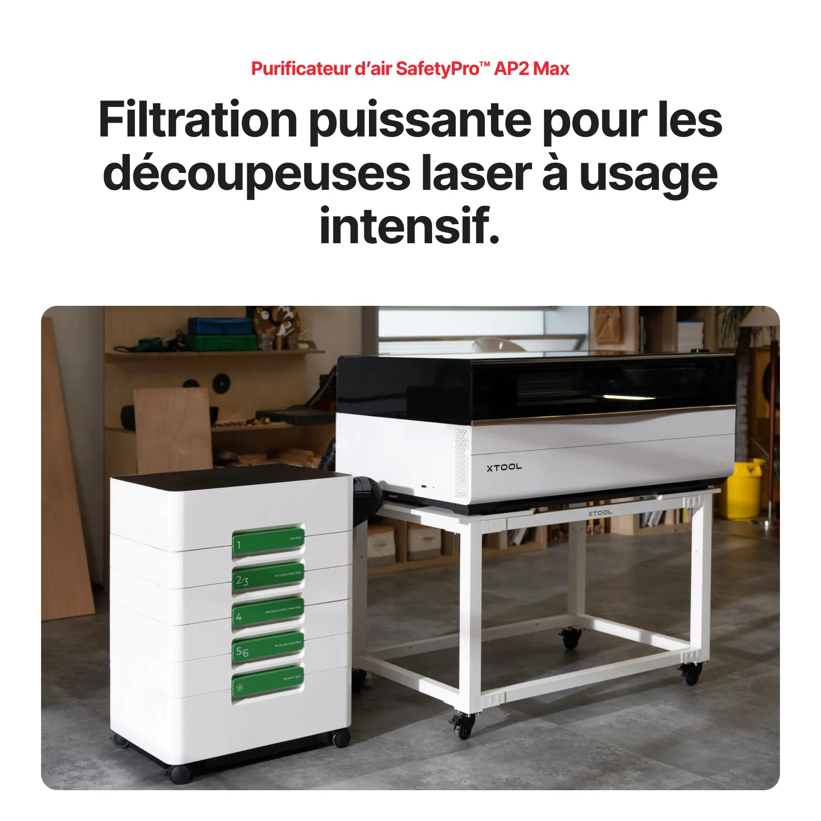 xTool P3 – Découpeur laser CO2 80 W avec Automatisation Intelligente