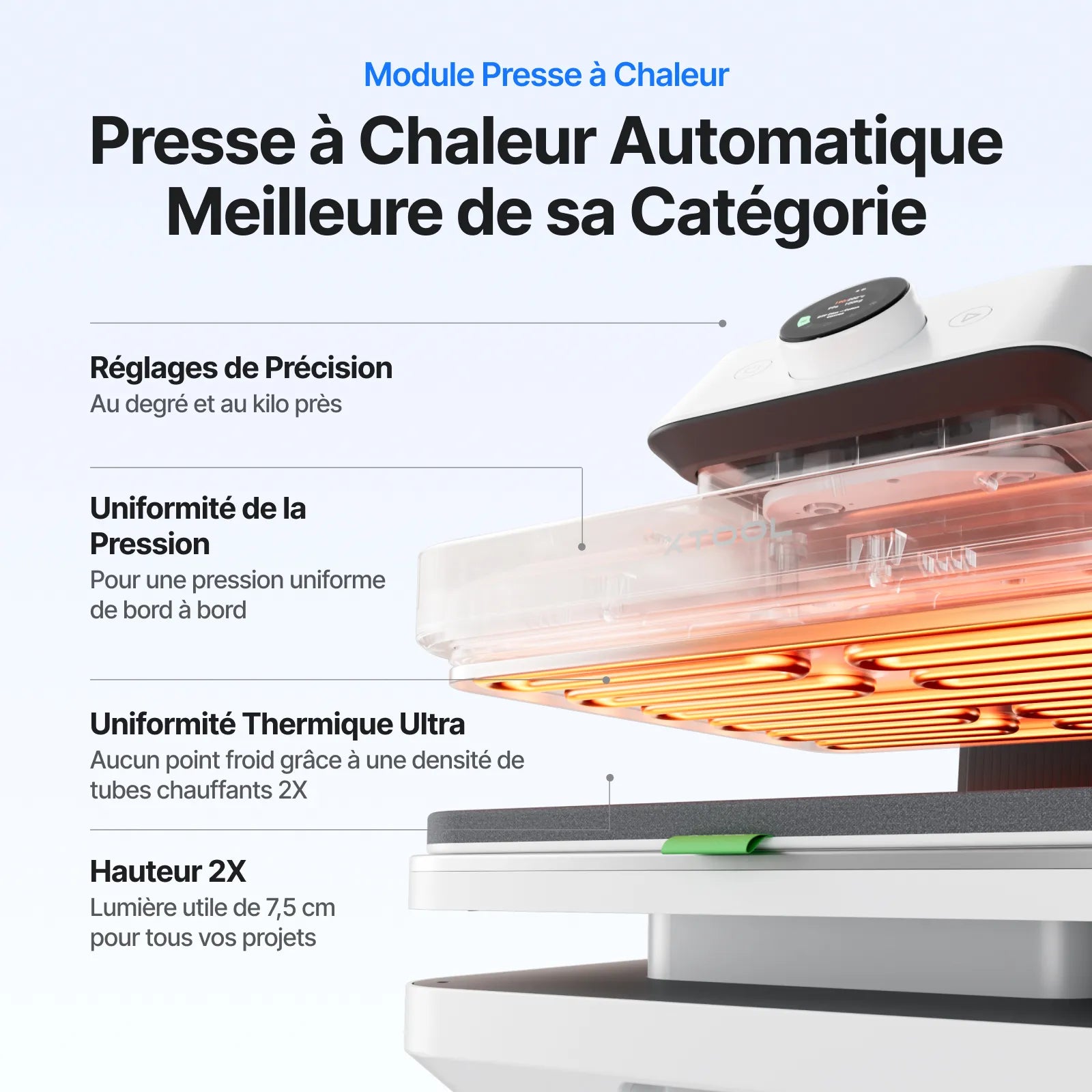 xTool WonderPress - Presse à chaud automatique 3D