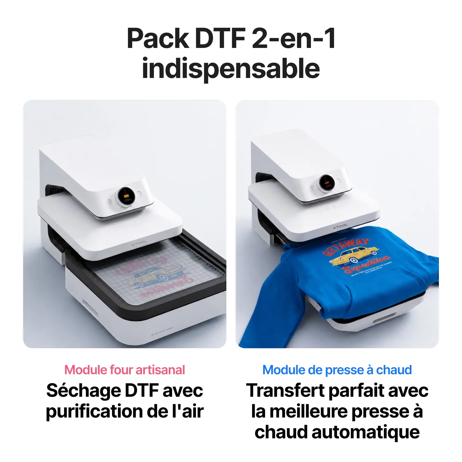 xTool WonderPress - Presse à chaud automatique 3D