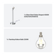 Kit de lampe de table moderne réglable