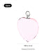 Collier en cristal K5 rose en forme de cœur (2 pcs)