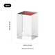 Cristal K9 Rectangulaire avec Socle Coloré (1 pc)