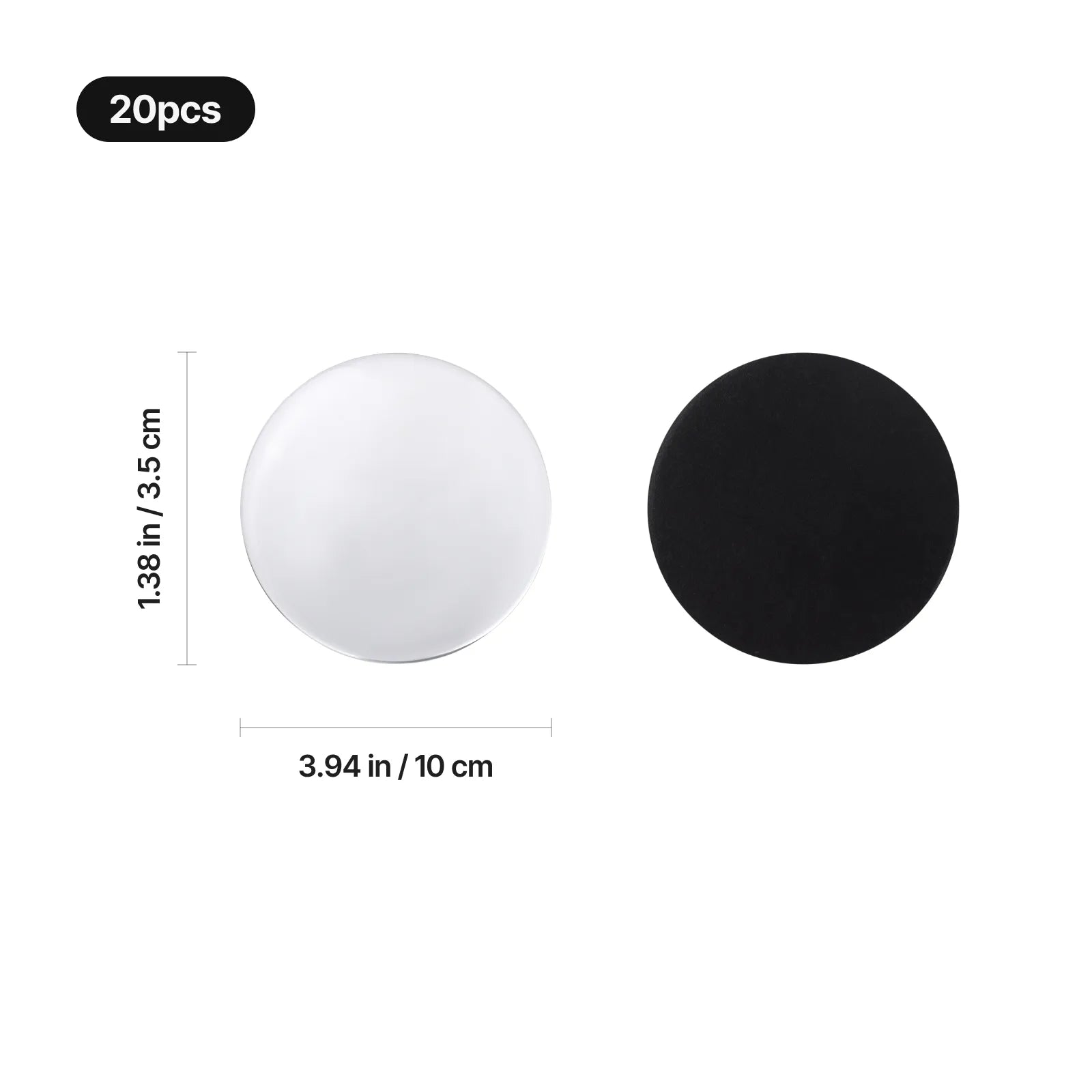 Round glass cabochon 3ridge magnet 20pcs 02