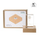 Base lumineuse LED 7 couleurs carrée en bois de hêtre avec rainure