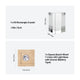 Base lumineuse LED 7 couleurs carrée en bois de hêtre avec rainure