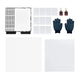 Kit de supports vierges pour sublimation WonderPress (76 pcs)